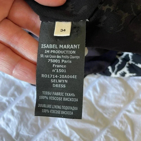 Isabel Marant Selwyn ruched printed dress - Picture 16 of 16